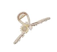 PLAFOPE Sunflower Rhinestone Claw Clip Hair Clamp for Women Hair Accessories with Non-slip Strong Grip and Daily Wear