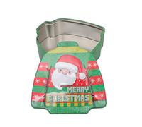 PLAFOPE Sweater Shape Candy Tinplate Box Emerald Cookie Storage Tank Christmas Decoration Organizer