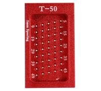 PLAFOPE T Type Woodworking Hole Positioning Gauge Rust-proof No Burrs Alloy Steel Environmental Protection Material for Paper Crafts and Cards Making