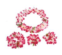 PLAFOPE Thick Hawaiian Flower Lei Tropical Garland Party Decorations for Luau Beach Carnival Photo Props