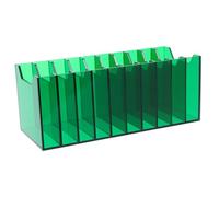 PLAFOPE Transparent Acrylic Mobile Phone Storage Box with Anti-slip Base Desktop Organizer for Office and Meeting Rooms Cell Phone Holder for Efficient Device Management and Clear