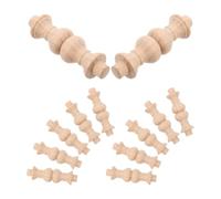PLAFOPE Unfinished Wood Baluster Spindles 12pcs Solid Wood Construction for Staircase and Deck Railing for Home Improvement Projects and Replacement Projects