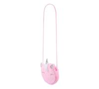 PLAFOPE Unicorn Shape Plush Shoulder Bag for Teens, Chic Cross Body Pouch | Carry Lipstick and Earbuds, Hands Free Shopping, Adorable Street Style, for Female Friends