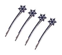 PLAFOPE Unique Snowflake Hair Clips 4 Pieces for Women Stylish Hair Barrettes for Christmas Weddings