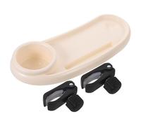 PLAFOPE Universal Stroller Snack Tray Storage Holder, White Plastic Travel Accessory for Daily Use, Quick Easy Mounting and Safe Design and Babies