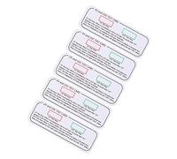 PLAFOPE UVC-UVA UV Test Cards 5pcs Indicator Cards for Testing Cabinets Lamps Boxes Calibration Control Strips Light Effects Tester Paper UV Detection Device