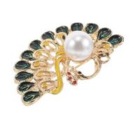 PLAFOPE Versatile Fashion Accessory Vintage for Wedding and Birthday Elegant Peacock Brooch Pin Rhinestone Crystal Bird Accessory Made of Zinc Alloy and for Women