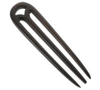 PLAFOPE Vintage Black Sandalwood Hair Chopsticks Toothed Decorative Hairpin for Women Elegant Retro Hair Stick for Stylish Updo