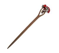 PLAFOPE Vintage Green Sandalwood Hair Sticks for Bun Traditional Chinese Wooden Hair Chopsticks with Firm Hold Elegant Retro Design for Weddings Hanfu Dressing