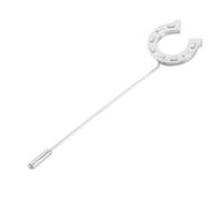 PLAFOPE Vintage Horseshoe Brooch Pin Retro Style Unisex Lapel Pin for Women Men Suit Sweaters Coats with Smooth Edges and Secure Clasp Classic Old Fashioned Brooch for Weddings Parties