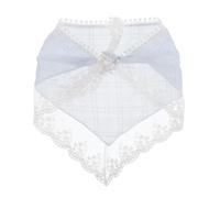 PLAFOPE Vintage Triangle Lace Head Scarf Hairdressing Scarf Breathable Polyester Fabric and Unique French Design, Summer Hair Accessory for Women in Retro Boho Style