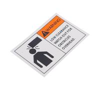 PLAFOPE Watch Your Head Safety Warning Sticker Adhesive Caution Sign for Overhead Obstacle Alert Indoor Outdoor Use