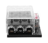 PLAFOPE Way Fuse Box with LED Indicator High-temperature Resistant Electrical Panel for Boats Yachts Vehicles Automotive Fuse Block Holder for Reliable Circuit Protection and Fault