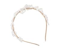 PLAFOPE Wedding Headwear Headband Wedding Accessories Bridal Headwear Bridal Accessories Simulated Flower Elegant Hairband Bride Hairband White