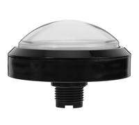 PLAFOPE White Abs Plastic Game Button Prop with Metal Self-resetting Switch, Illuminated Push Button for Arcade Games and Dancing Machines, Enhances Imaginative Play for Boys