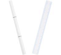 PLAFOPE White Tattoo Eyebrow Pen with Fine Point Tips and Eyebrow Ruler for Accurate and Clean Lines and Lip Bleaching by Professionals