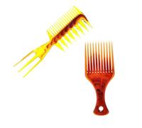 PLAFOPE Wide Tooth Plastic Hair Comb for Men Home Salon Styling Gentle Massage Diy Pomade and Slicked-back Styles