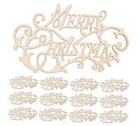 PLAFOPE Wood Drawing Pendant Merry Christmas En 20pcs Christmas Wooden Decorations Cutouts