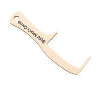 PLAFOPE Wooden Bald Man Comb Funny Bald Man's Comb Sl nd Simple Design Wood Material for Comedy Acts Pranks Combing Hair Mustaches Gift for Men