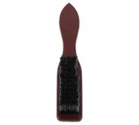 PLAFOPE Wooden Beard Brush in Brown with Soft Nylon Bristles for Men Vintage Style Mustache Brush for Thorough Cleaning and Removing Grime, Small Travel-friendly Beard Grooming Tool