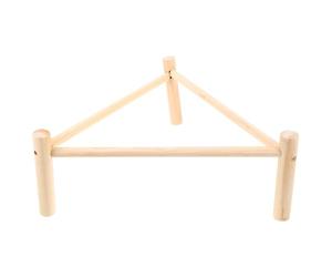 PLAFOPE Wooden Chicken Roosting Bar and Toy for Chicks and Birds, Multi-use Natural Wood Perch that Elevates Hens the Ground for Chicken Coop Accessory