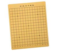 PLAFOPE Wooden Dual-sided Chinese Chess Board Multifunctional Gobang and Xiangqi Board Game Smooth Polished Surface Desktop Chessboard for Family Entertainment