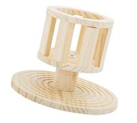 PLAFOPE Wooden Feeder Grass Holder with Smooth Surface for Guinea Pig and Rabbit Feeding, Wear-Resistant Standing Hay Manger