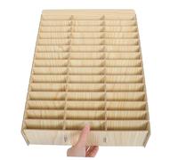PLAFOPE Wooden Mobile Phone Storage Box with Rubber Ring Assembly Multi Compartment Phone Holder Organizer for Classroom Office Meeting Compact and Portable Cellphone Management