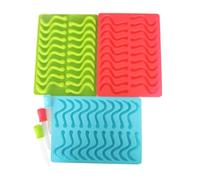 PLAFOPE Worm Environmentally Friendly with Dropper Baking Chocolate Silicone Mold and Tasteless in Blue for DIY Candy Making for Ice Cube and Jelly Baking