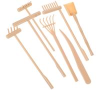PLAFOPE Zen Garden Mini Rake Set Plastic Lightweight Decorative Ornament for Bookshelf and Tea House Meditation Sand Garden Accessories