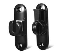 PLAFOPE Zinc Alloy Sliding Door Lock Flip Barn Door Latch Right Angle Security Lock with Sleek Matte Black Finish Easy Installation