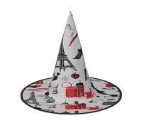 Plagdecna Adjustable Foldable Witch Hat For Women Adults Halloween Party Decoration, French Fashion Model Ferrets Pointed Wizard Cap, Lightweight Costume Accessory For Cosplay Carnival, 2 Pcs