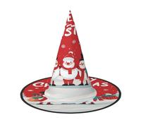 Plagdecna Adjustable Foldable Witch Hat For Women Adults Halloween Party Decoration, Merry Xmas Pointed Wizard Cap, Lightweight Costume Accessory For Cosplay Carnival, 3 Pcs