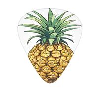 PLAGDECNA Guitar Picks Variety Pack 108 PCS, Be a pineapple Smooth-Edged ABS Plectrums for Guitar & Ukulele, 3 Thickness Options (0.46mm, 0.71mm, 0.96mm), Clear Sound Bright/Warm Tones