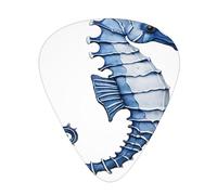 PLAGDECNA Guitar Picks Variety Pack 108 PCS, Blue Mermaid Smooth-Edged ABS Plectrums for Guitar & Ukulele, 3 Thickness Options (0.46mm, 0.71mm, 0.96mm), Clear Sound Bright/Warm Tones