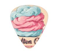 PLAGDECNA Guitar Picks Variety Pack 108 PCS, Cotton Candy Print Smooth-Edged ABS Plectrums for Guitar & Ukulele, 3 Thickness Options (0.46mm, 0.71mm, 0.96mm), Clear Sound Bright/Warm Tones