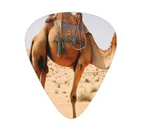 PLAGDECNA Guitar Picks Variety Pack 108 PCS, Desert Sand Camel Smooth-Edged ABS Plectrums for Guitar & Ukulele, 3 Thickness Options (0.46mm, 0.71mm, 0.96mm), Clear Sound Bright/Warm Tones