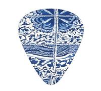 PLAGDECNA Guitar Picks Variety Pack 108 PCS, Polynesian Maori Tribal Smooth-Edged ABS Plectrums for Guitar & Ukulele, 3 Thickness Options (0.46mm, 0.71mm, 0.96mm), Clear Sound Bright/Warm Tones