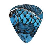 PLAGDECNA Guitar Picks Variety Pack 108 PCS, Silver fish scale Smooth-Edged ABS Plectrums for Guitar & Ukulele, 3 Thickness Options (0.46mm, 0.71mm, 0.96mm), Clear Sound Bright/Warm Tones