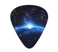 PLAGDECNA Guitar Picks Variety Pack 120 PCS, Blue Constellation Galaxy Smooth-Edged ABS Plectrums for Guitar & Ukulele, 3 Thickness Options (0.46mm, 0.71mm, 0.96mm), Clear Sound Bright/Warm Tones