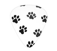 PLAGDECNA Guitar Picks Variety Pack 120 PCS, Dog Pattern Print Smooth-Edged ABS Plectrums for Guitar & Ukulele, 3 Thickness Options (0.46mm, 0.71mm, 0.96mm), Clear Sound Bright/Warm Tones