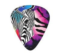 PLAGDECNA Guitar Picks Variety Pack 120 PCS, Exotic Tribe Tie Dye Style Smooth-Edged ABS Plectrums for Guitar & Ukulele, 3 Thickness Options (0.46mm, 0.71mm, 0.96mm), Clear Sound Bright/Warm Tones