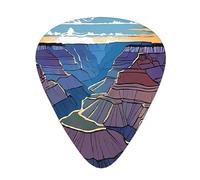 PLAGDECNA Guitar Picks Variety Pack 120 PCS, Grand Canyon Smooth-Edged ABS Plectrums for Guitar & Ukulele, 3 Thickness Options (0.46mm, 0.71mm, 0.96mm), Clear Sound Bright/Warm Tones