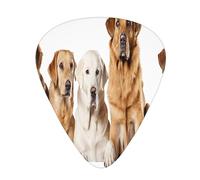 PLAGDECNA Guitar Picks Variety Pack 120 PCS, Pomeranians Pattern Smooth-Edged ABS Plectrums for Guitar & Ukulele, 3 Thickness Options (0.46mm, 0.71mm, 0.96mm), Clear Sound Bright/Warm Tones
