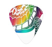 PLAGDECNA Guitar Picks Variety Pack 120 PCS, Sea Turtle Smooth-Edged ABS Plectrums for Guitar & Ukulele, 3 Thickness Options (0.46mm, 0.71mm, 0.96mm), Clear Sound Bright/Warm Tones