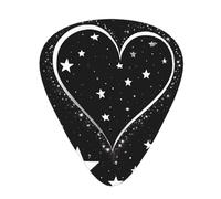 PLAGDECNA Guitar Picks Variety Pack 120 PCS, Shooting Star Heart Smooth-Edged ABS Plectrums for Guitar & Ukulele, 3 Thickness Options (0.46mm, 0.71mm, 0.96mm), Clear Sound Bright/Warm Tones
