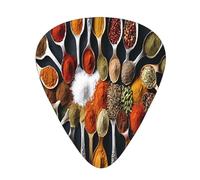 PLAGDECNA Guitar Picks Variety Pack 120 PCS, Spices Smooth-Edged ABS Plectrums for Guitar & Ukulele, 3 Thickness Options (0.46mm, 0.71mm, 0.96mm), Clear Sound Bright/Warm Tones