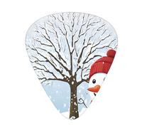 PLAGDECNA Guitar Picks Variety Pack 144 PCS, Christmas Happy Smooth-Edged ABS Plectrums for Guitar & Ukulele, 3 Thickness Options (0.46mm, 0.71mm, 0.96mm), Clear Sound Bright/Warm Tones