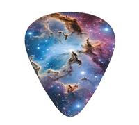 PLAGDECNA Guitar Picks Variety Pack 144 PCS, colorful Galaxy Smooth-Edged ABS Plectrums for Guitar & Ukulele, 3 Thickness Options (0.46mm, 0.71mm, 0.96mm), Clear Sound Bright/Warm Tones