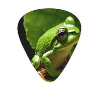 PLAGDECNA Guitar Picks Variety Pack 144 PCS, Frog and Rain Smooth-Edged ABS Plectrums for Guitar & Ukulele, 3 Thickness Options (0.46mm, 0.71mm, 0.96mm), Clear Sound Bright/Warm Tones